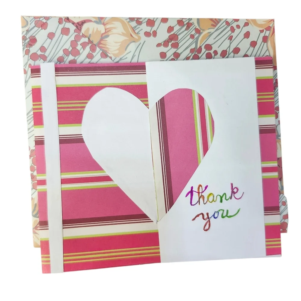 Handmade Thank You Cards Set (8) – Colorful Stationery Bundle – Ready to Ship●